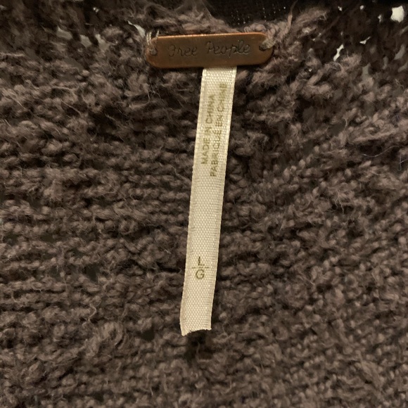 Free People Oversized Deep V Sweater - Picture 4 of 5